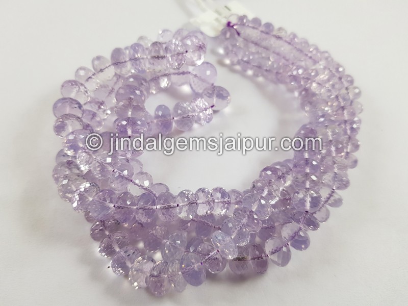 Scorolite Far Faceted Roundelle Beads